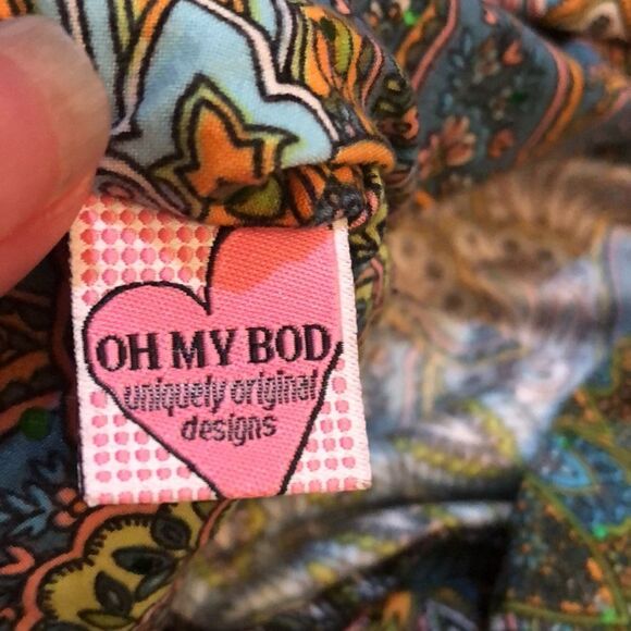 NWT Boutique Oh My Bod peacock mini skirt s - Picture 3 of 6